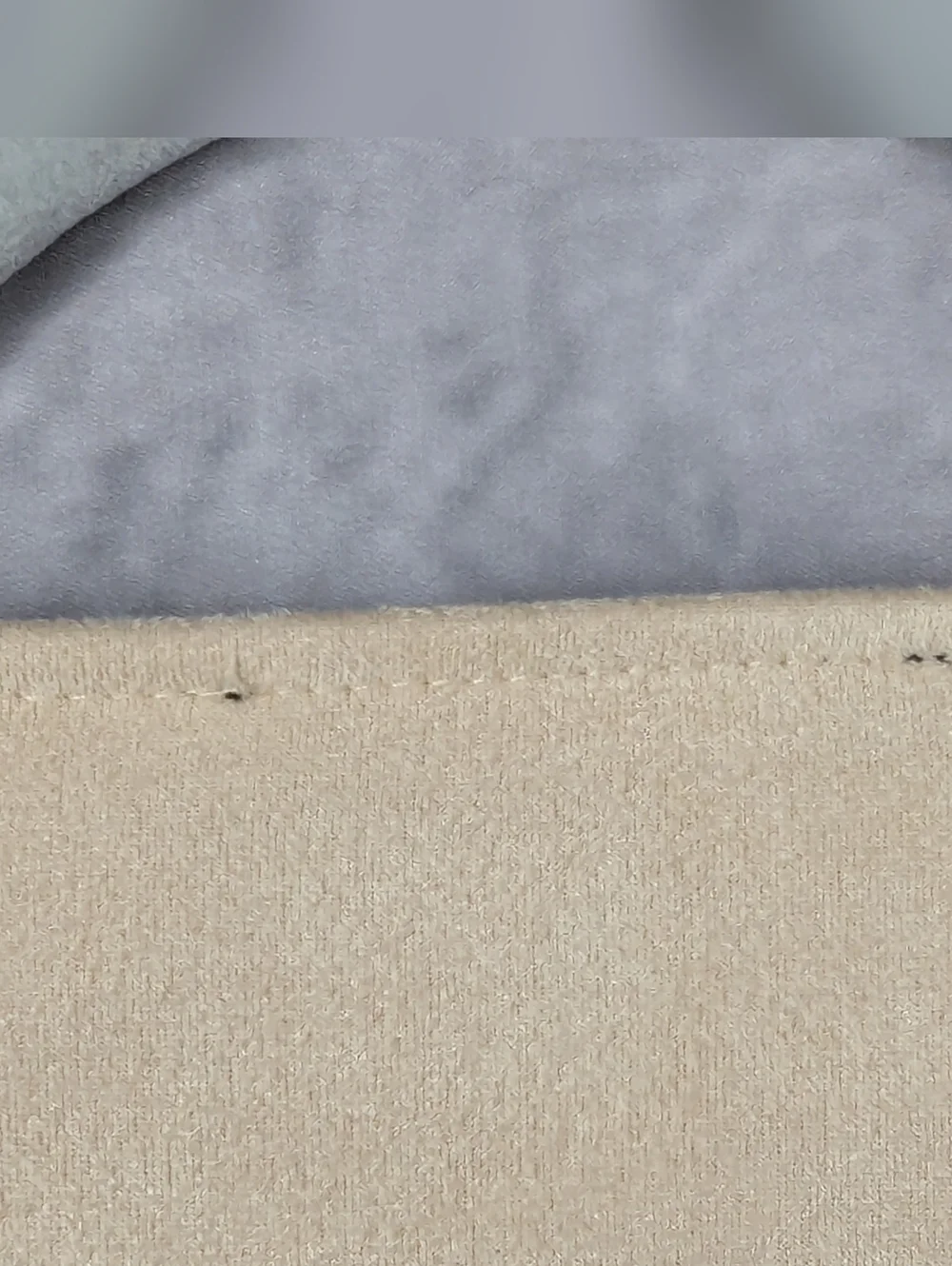 Tuckernuck Easton Faux Suede V-Neck Blouse Tan XS
